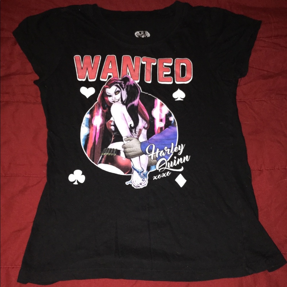 Harley Quinn Wanted Shirt.